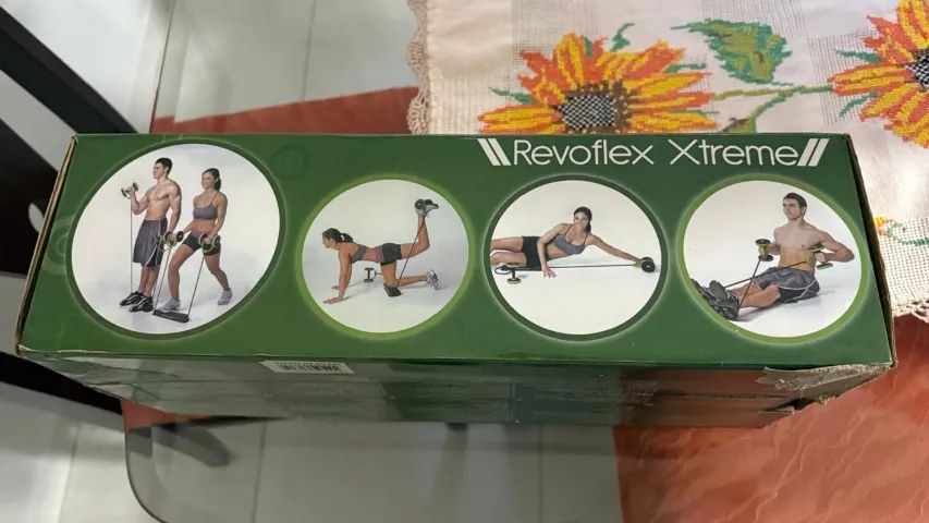 Roda Abdominal Aparelho De Ginastica Revoflex Xtreme Com 44 Exercicios E Elasticos Para Tr - Foto 2