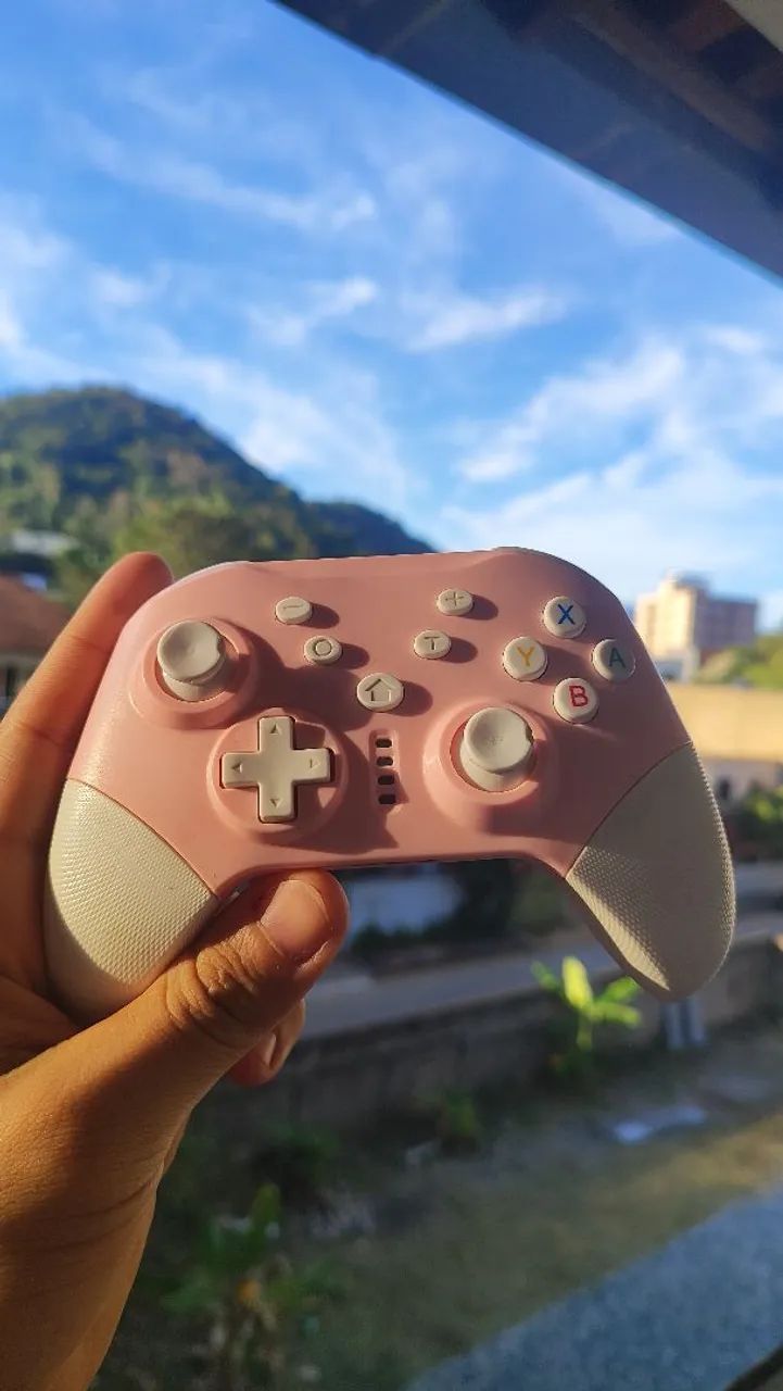 Controle modelo xbox Rosa  - Foto 2