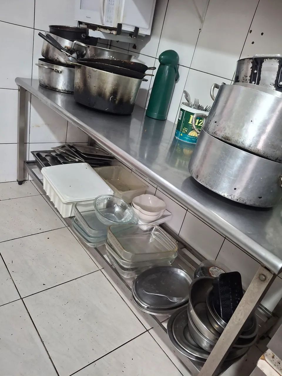 Bancada de inox para restaurante! 