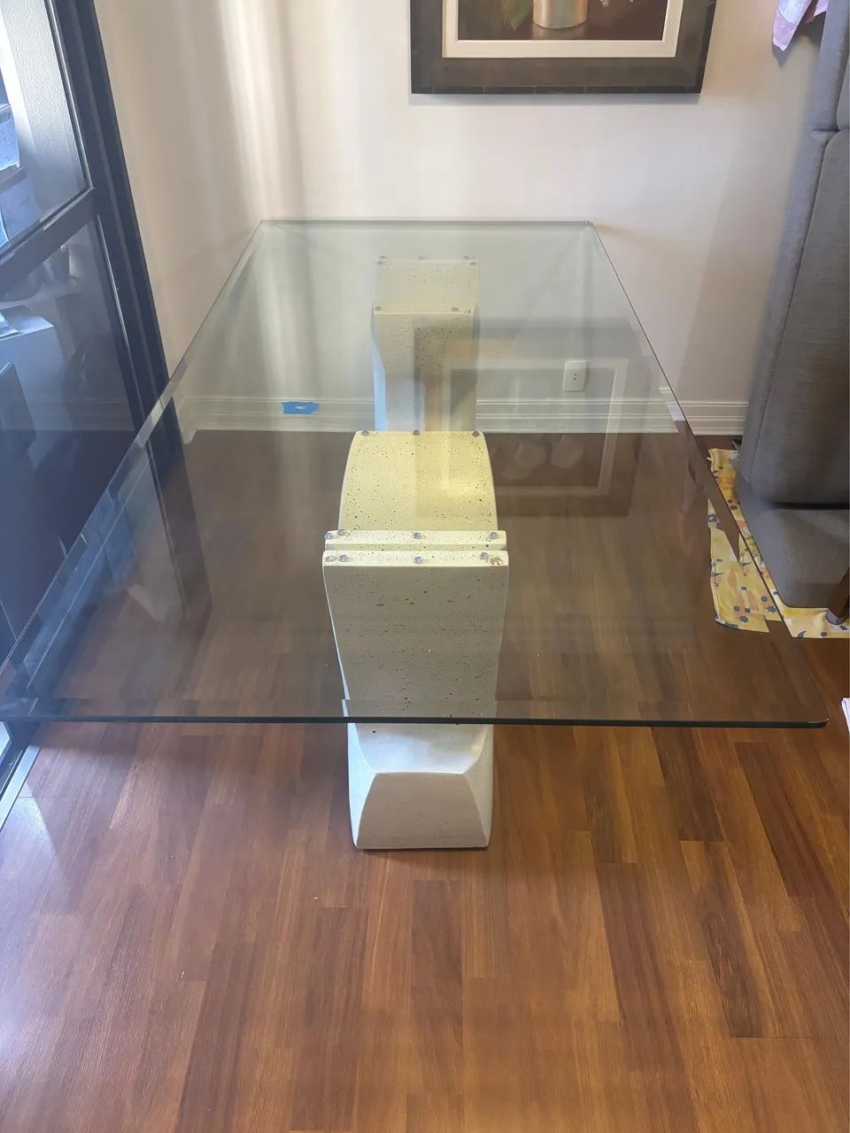 Mesa de vidro para 6 ou 8 pessoas - Foto 2