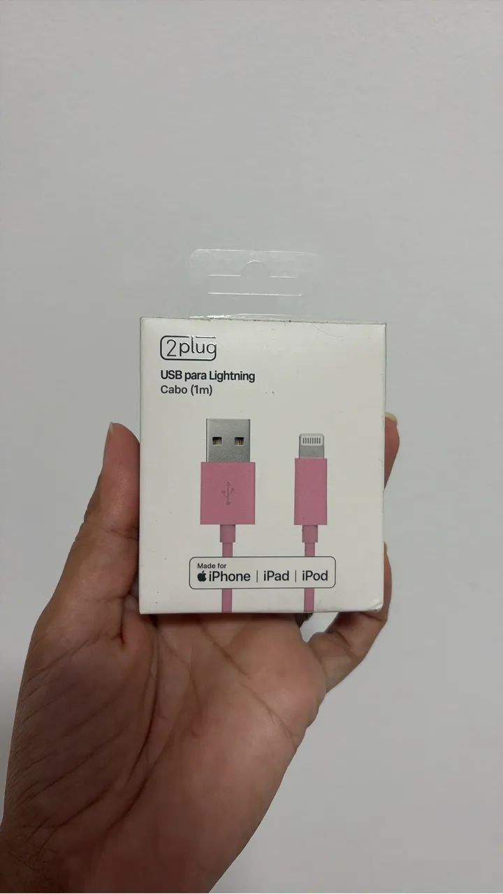 USB para lightning cabo 1m ROSA