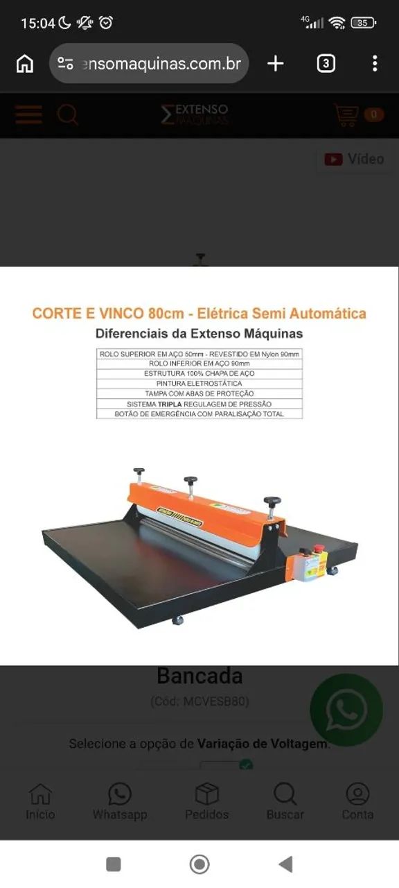 Mesa de Corte e Vinco Semi-Automática 80cm - Foto 5