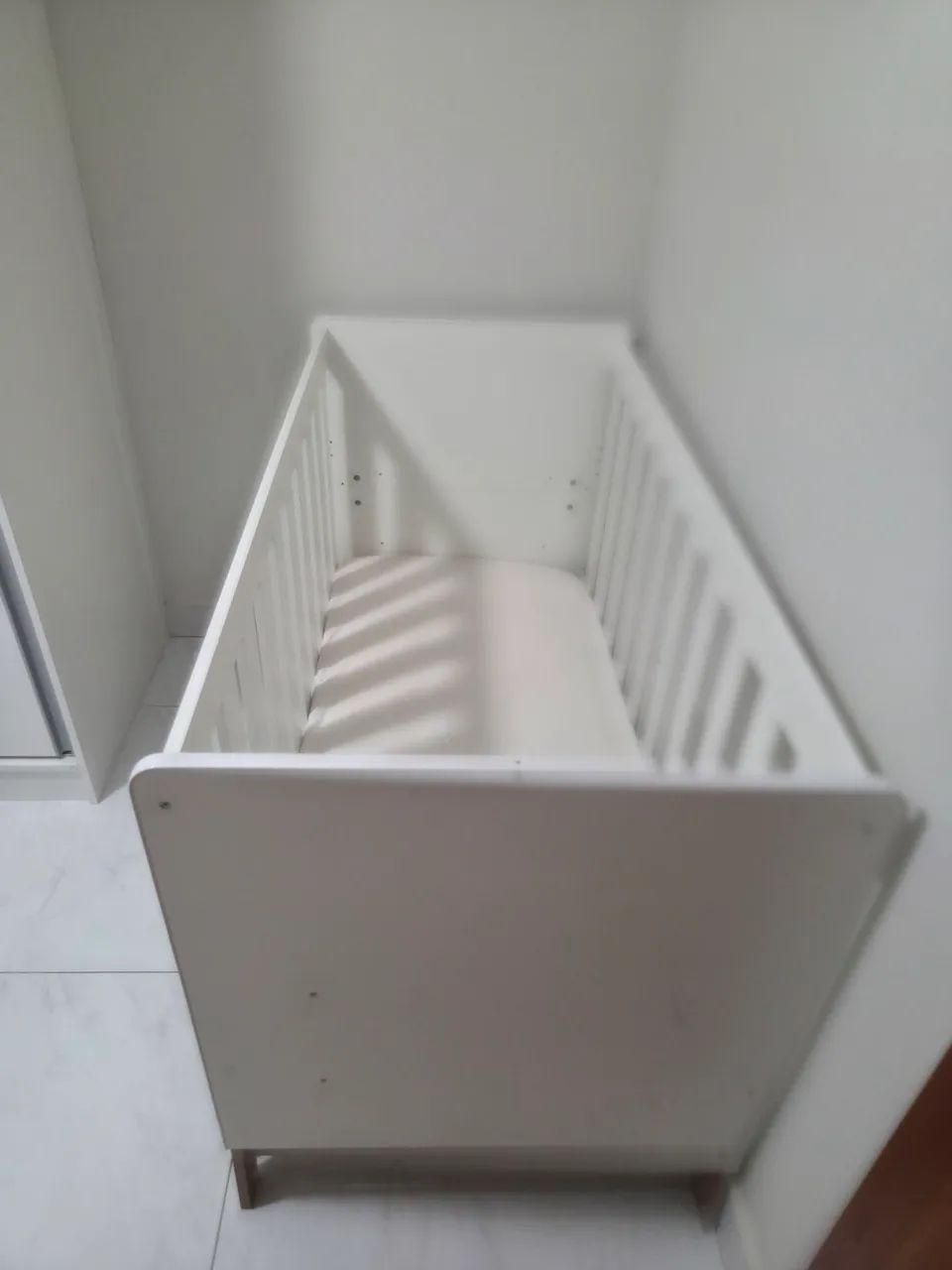 Berço 3 em 1 Linha Favo de Mel Branco - 2 Unidades disponíveis  - Foto 6