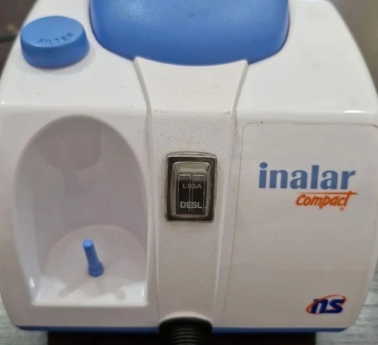 inalador inalar compact ns seminovo e revisado bivolt manual 220/110volt - Foto 6