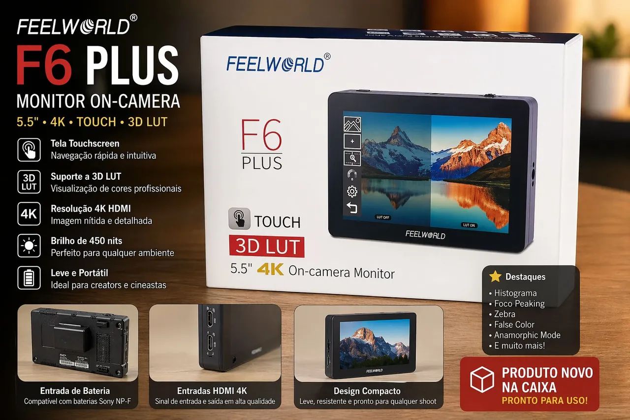 Monitor FEELWORLD F6 PLUS 4K