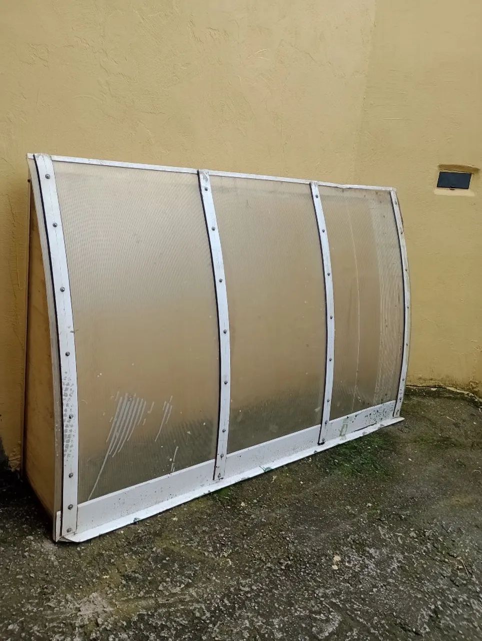 Toldo usado policarbonato estrutura intacta  - Foto 3