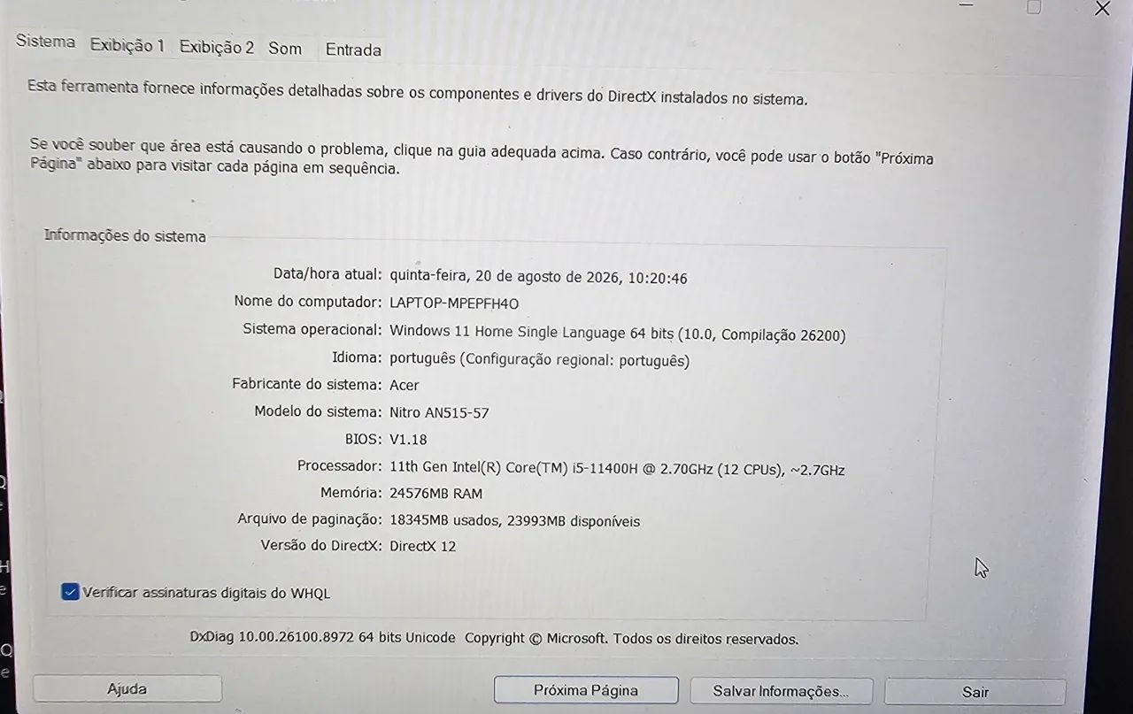 Notebook Acer Nitro 5  - Foto 4