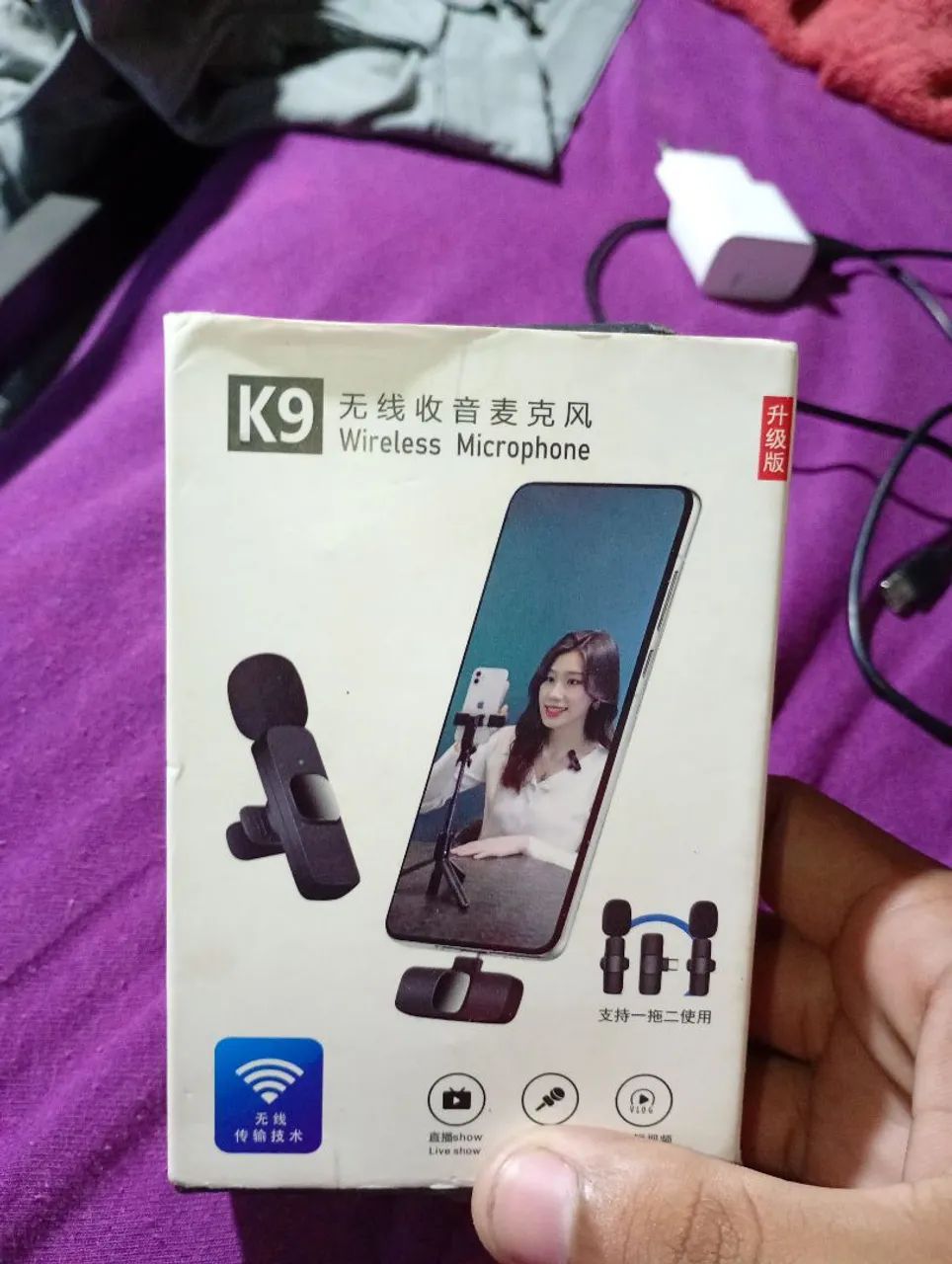 Microfone de lapela K9  - Foto 2