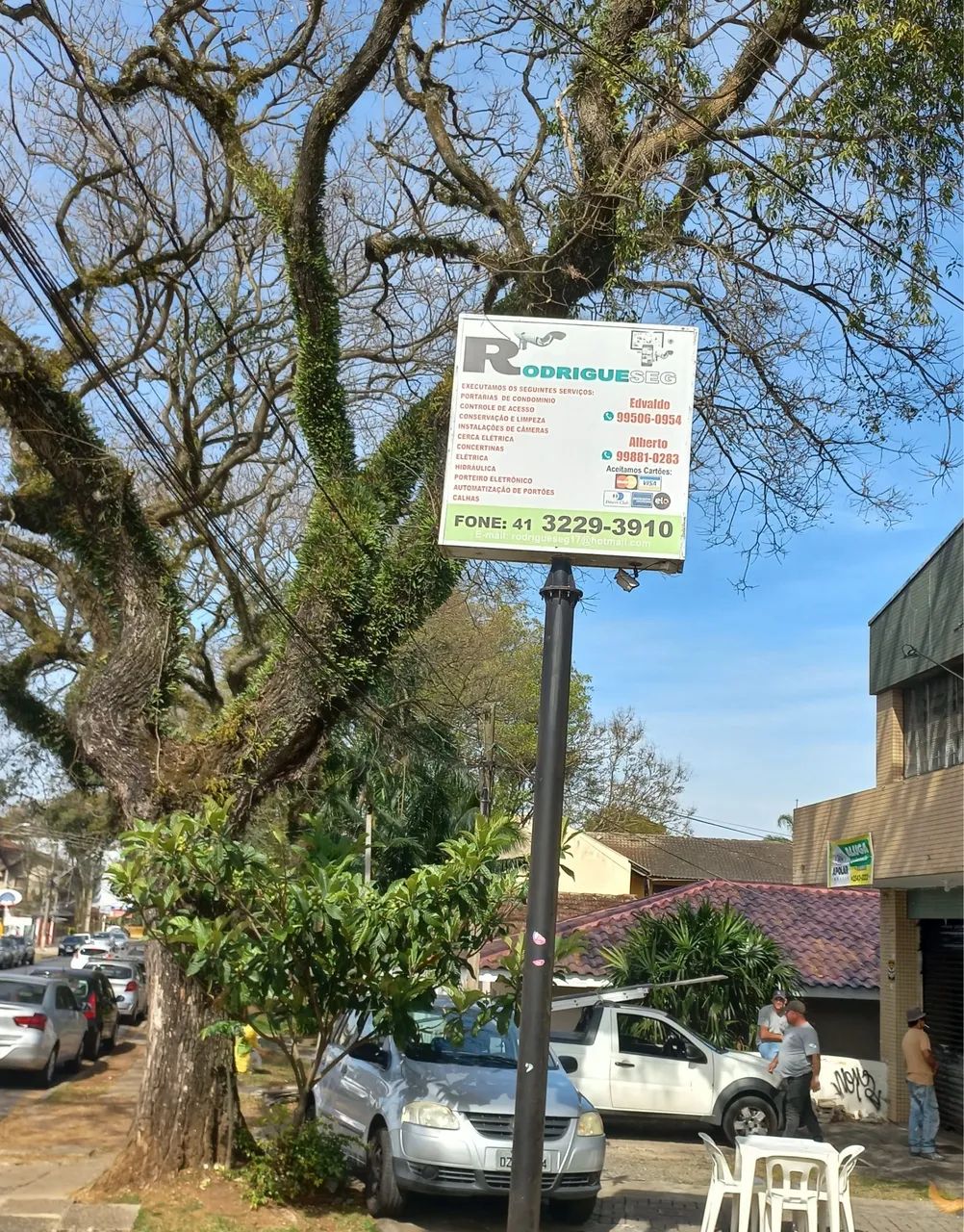 Poste Metálico para Placa de Propaganda / Sinalização Comercial - Foto 2