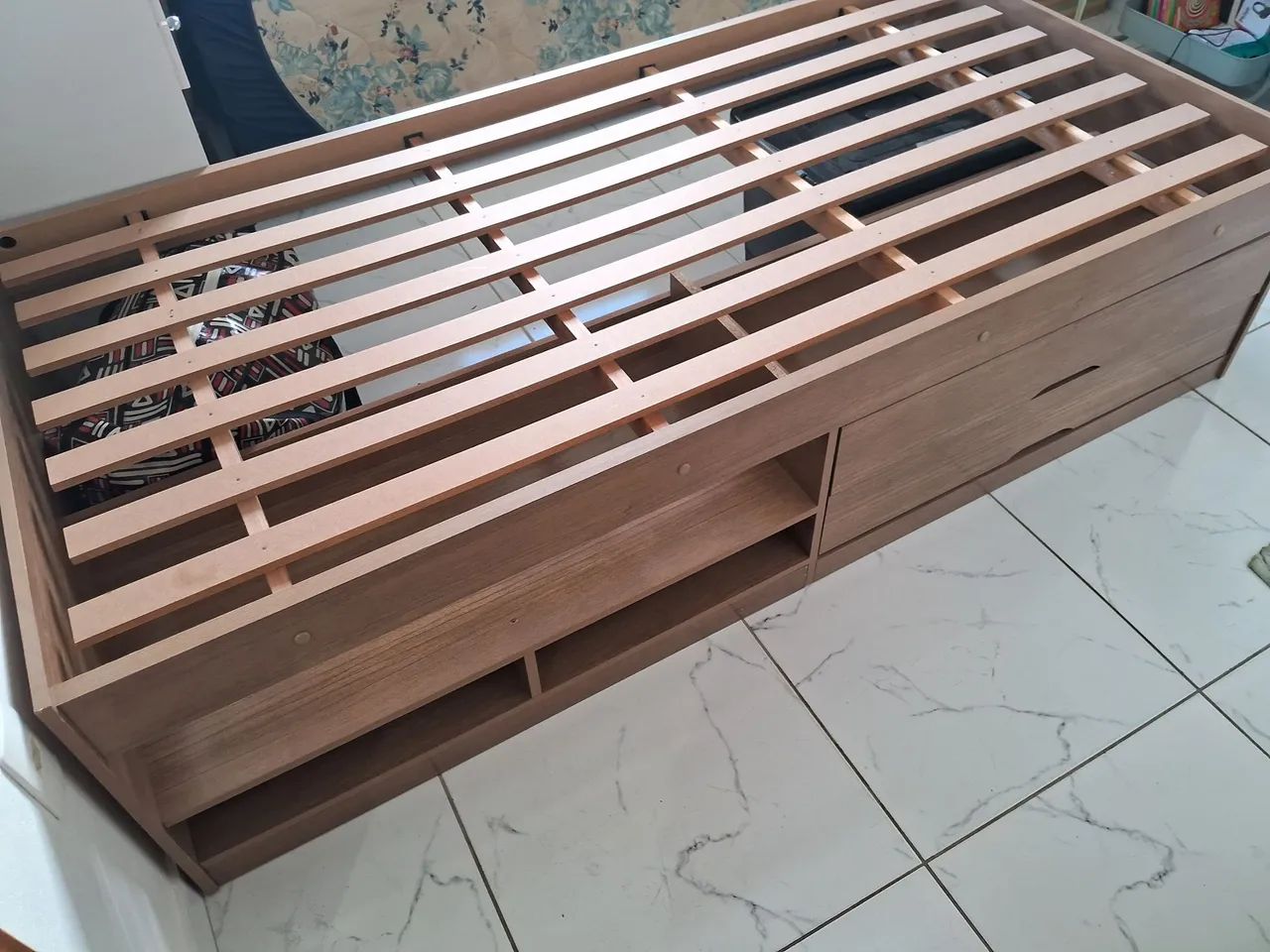Cama de solteiro de madeira  - Foto 2