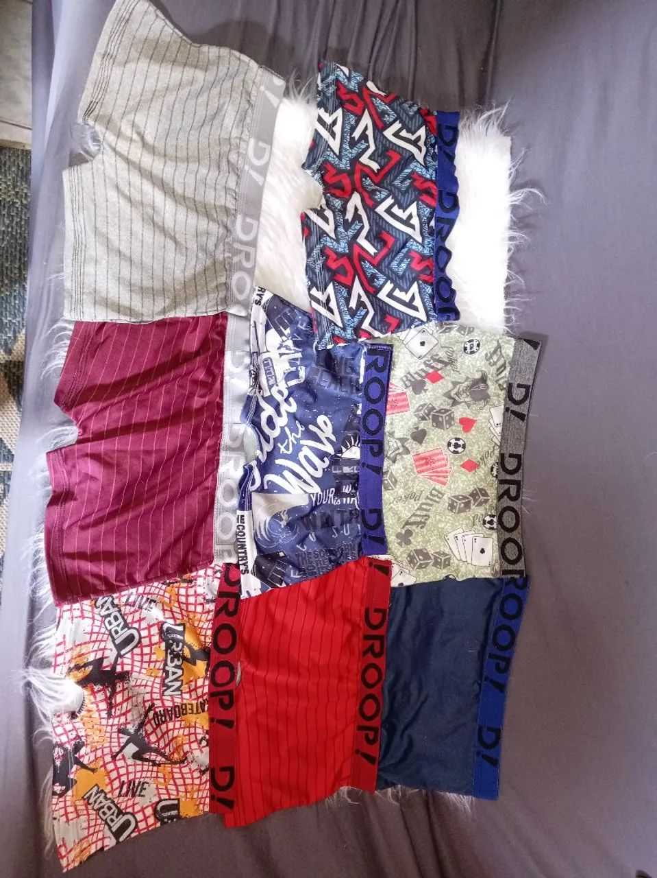 Kit 8 cuecas infantil 