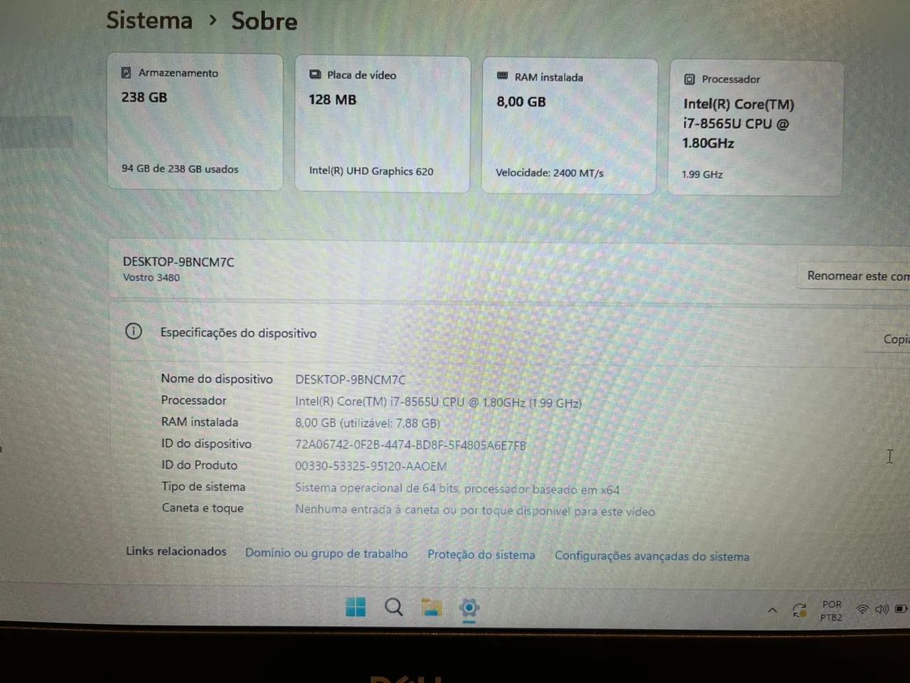 Notebook Dell I7 11pro - Foto 3