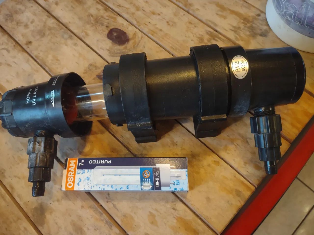 Filtro UV HOPAR aquário 7w