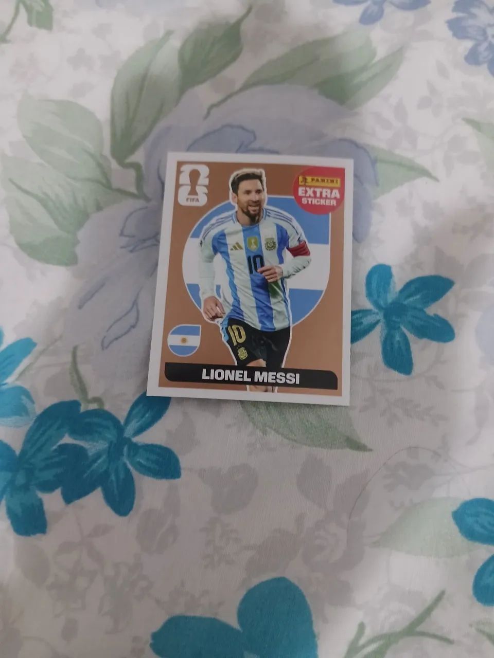 Extra sticker lionel messi 