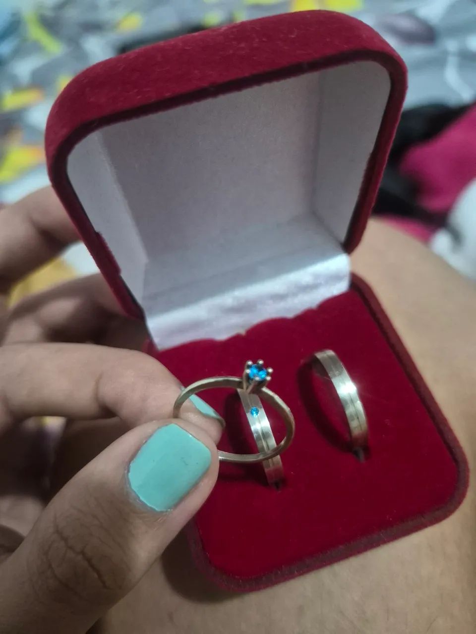 Vendo par de alianças prata 925