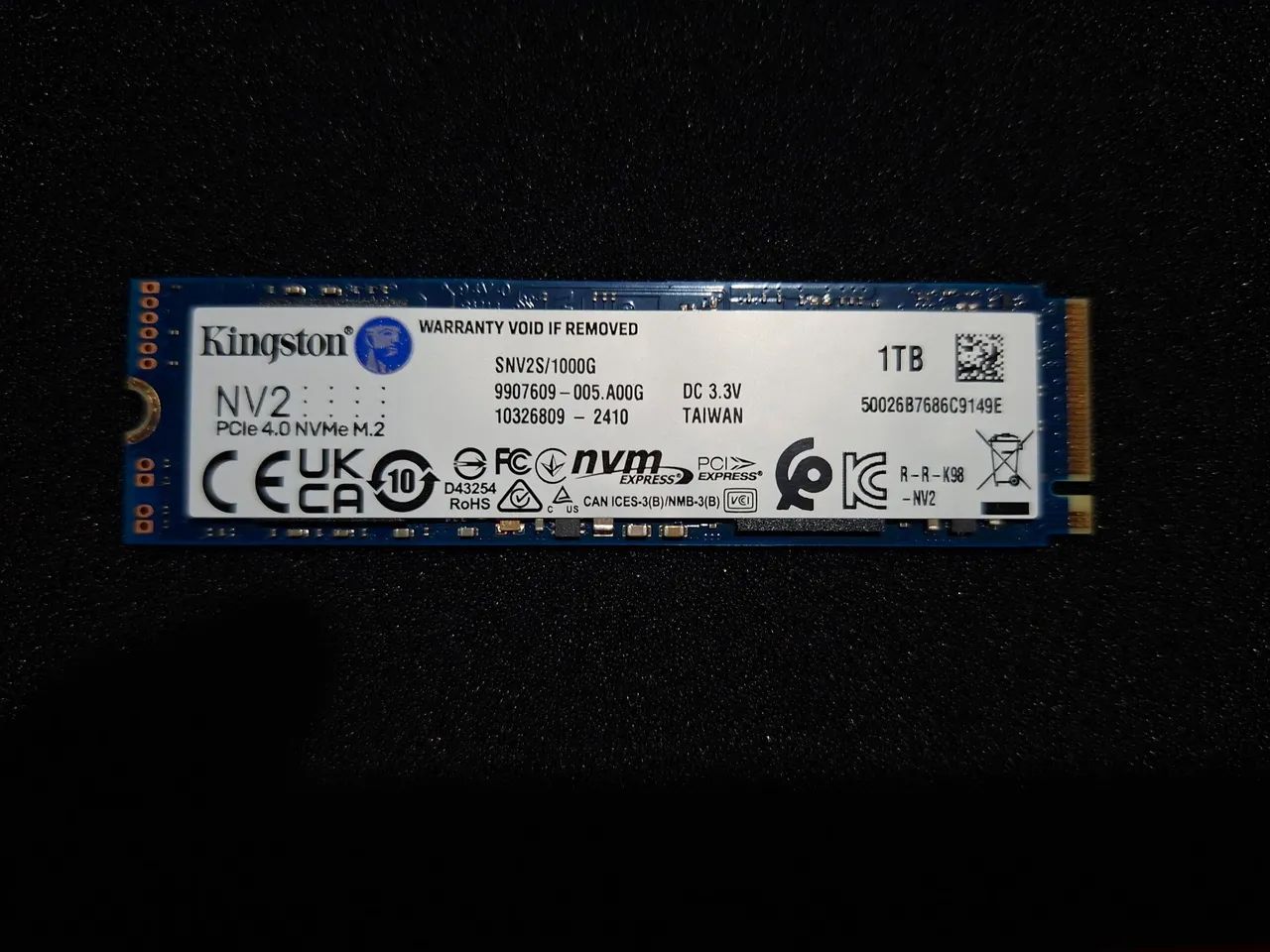 Ssd Kingston nvme 1tb