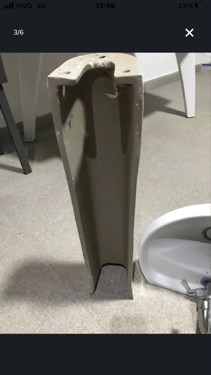 Pia de banheiro com coluna  - Foto 2