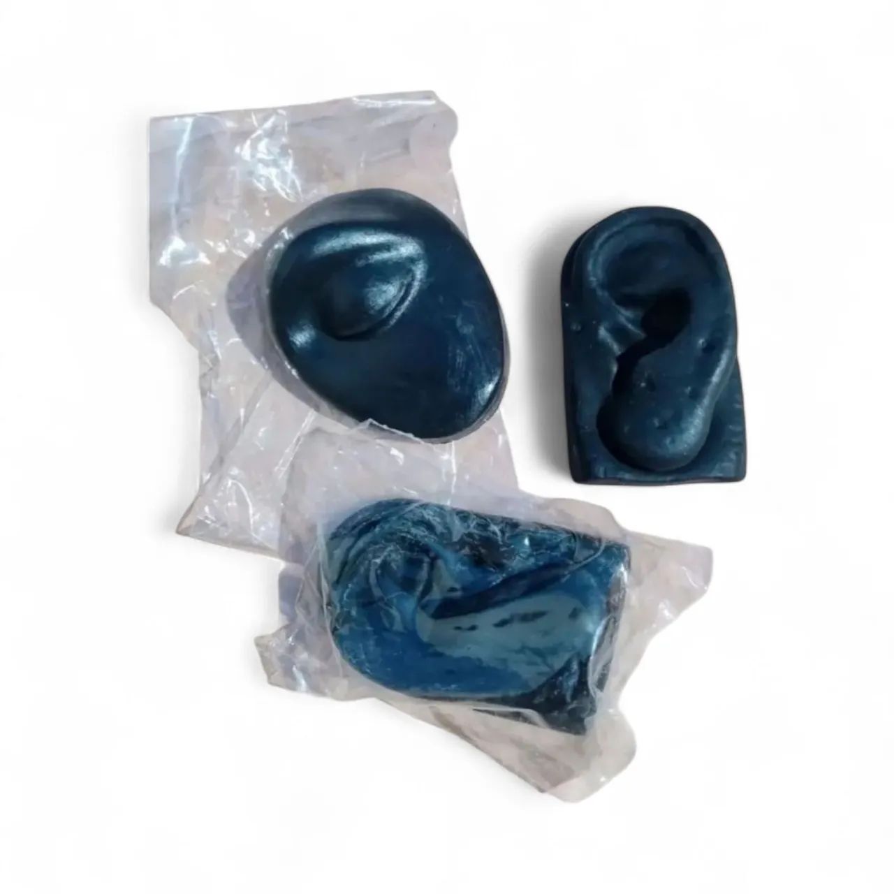 Kit Orelhas e Sobrancelha de Silicone para Treino de Piercing Profissional - Foto 2