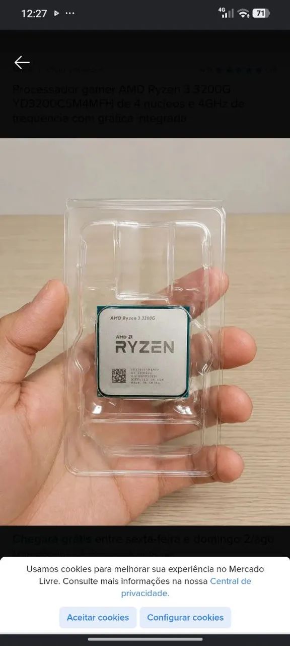Processador ryzen 3 3200G!