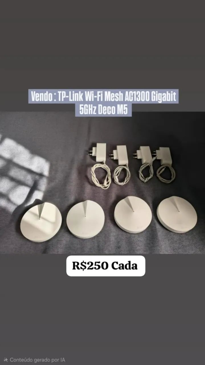 Roteadores Wi-Fi Deco M5 AC1300 branco TP-Link