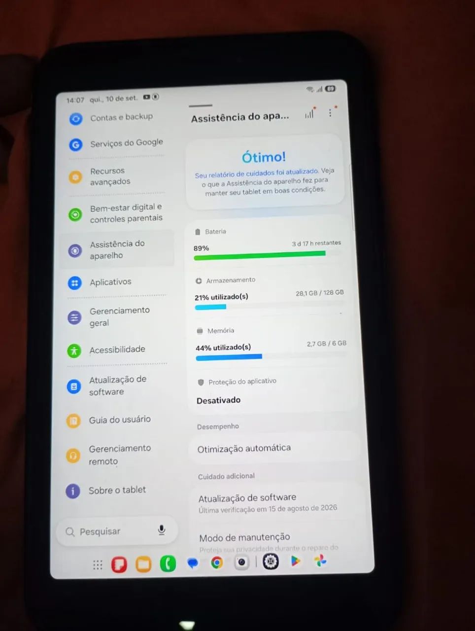 Tablet da Samsung 