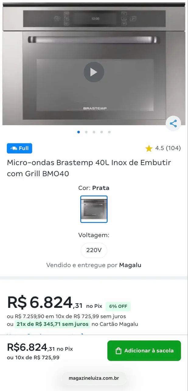 Microondas Brastemp  - Foto 4