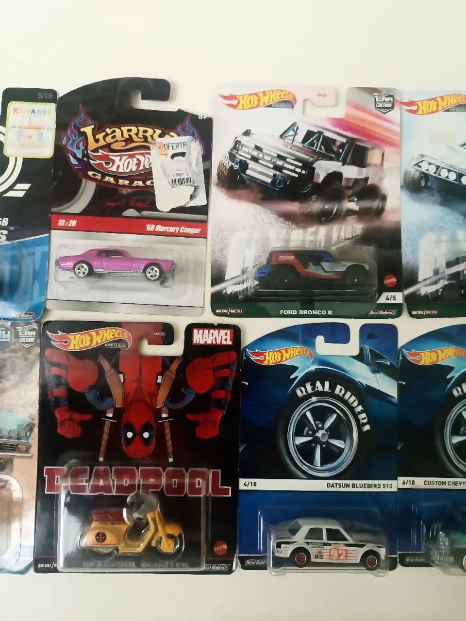 Lote com 10 miniaturas, linha "Premium", Hot Wheels, escalas 1:64 - Foto 3