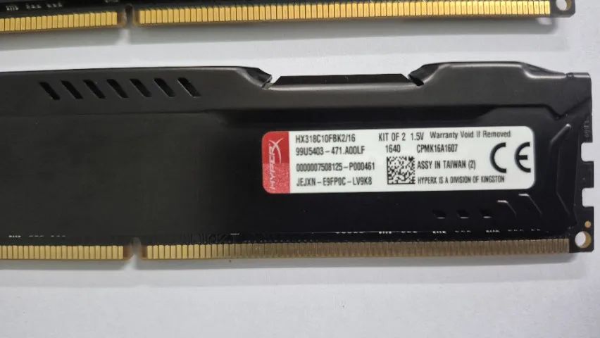 Memória Ram Kingston Fury HyperX 16GB (2x8b) DDR3 1866 - Foto 2