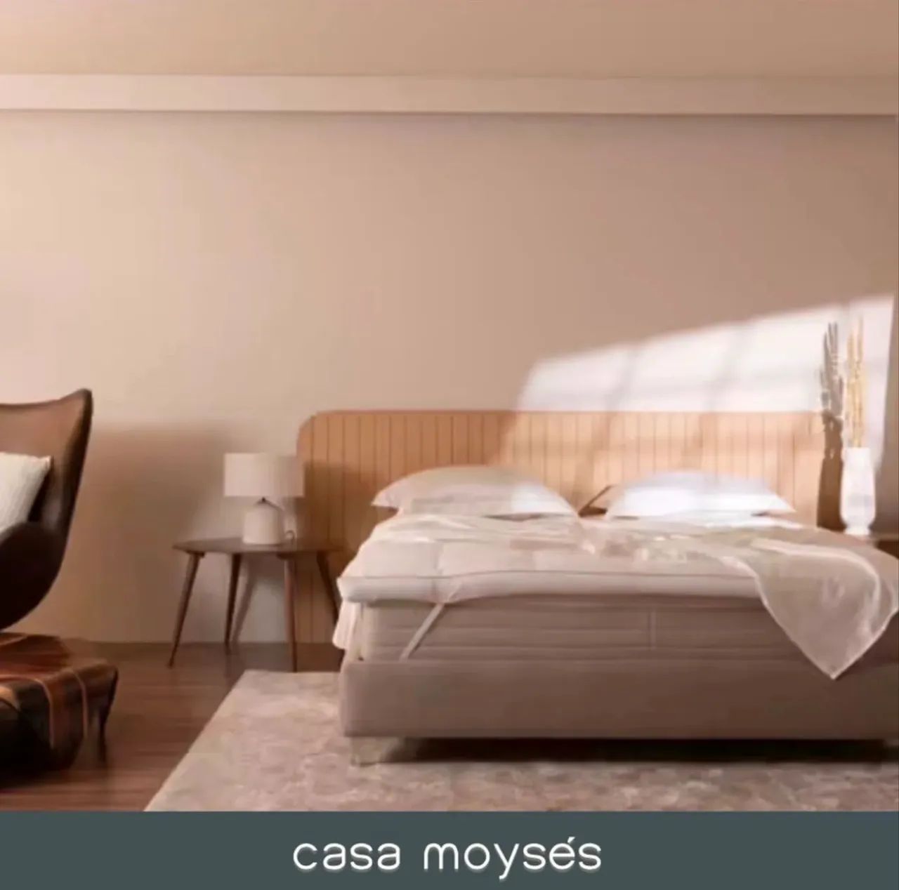 Pillow Top Percal Pluma de Ganso - Queen - Casa Moyses - Foto 4