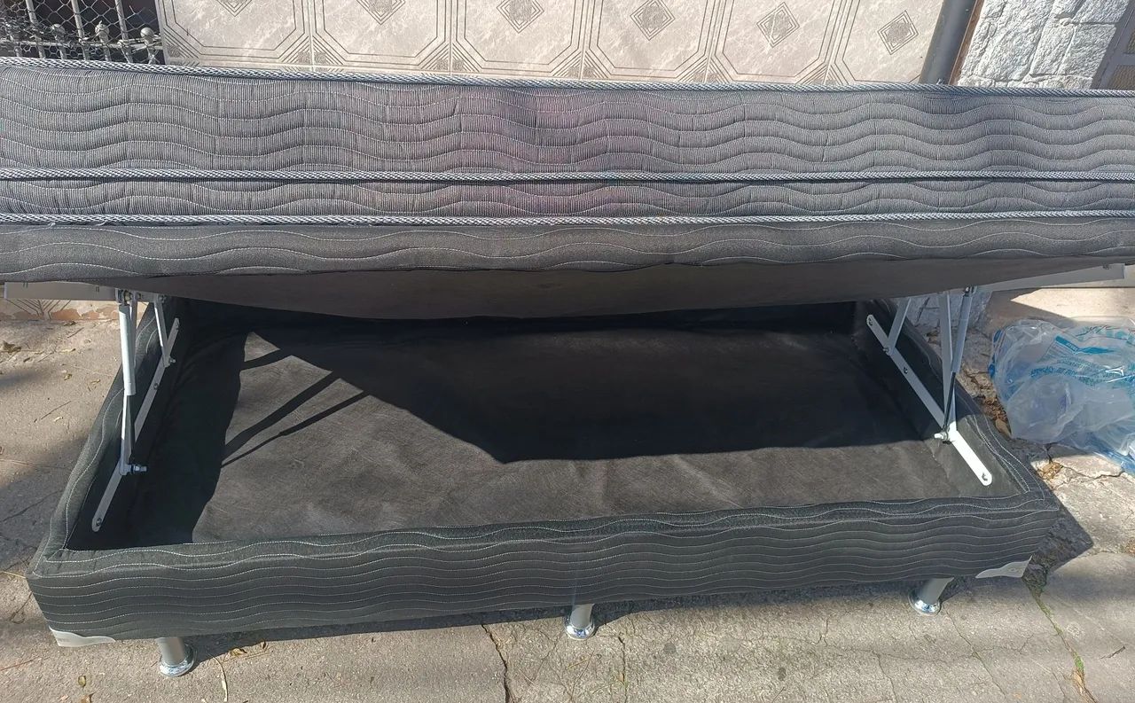 Cama box solteiro baú mostruário Com Colchão  - Foto 5