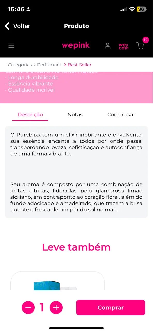 Perfume feminino pureblixxx - Foto 3