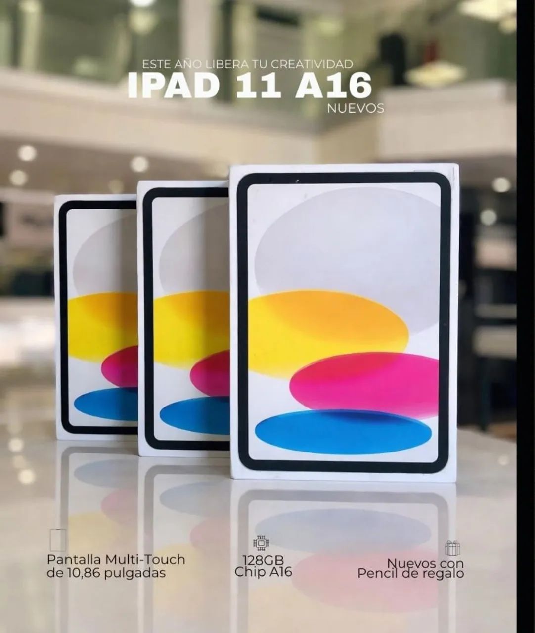iPad 11 128gb  novo 1 ano garantia 