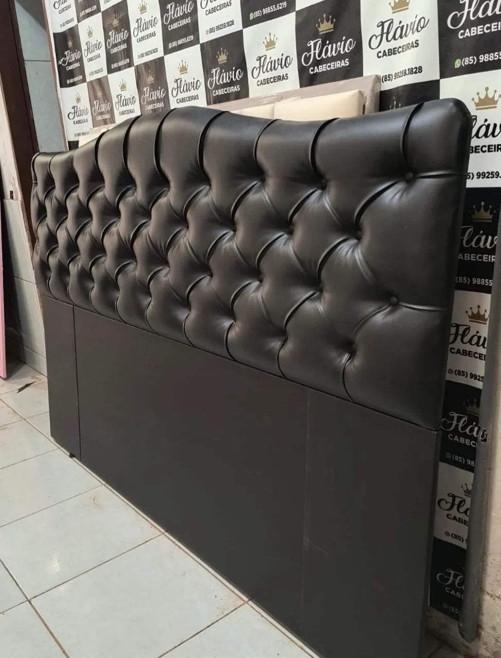 Cabeceira de Cama Casal Estofada 