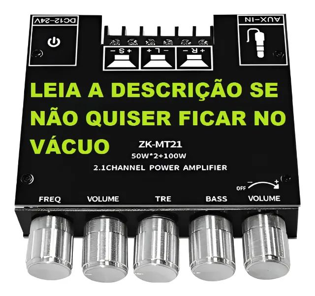 Placa Amplificadora De Subwoofer Estéreo com bluetooth
