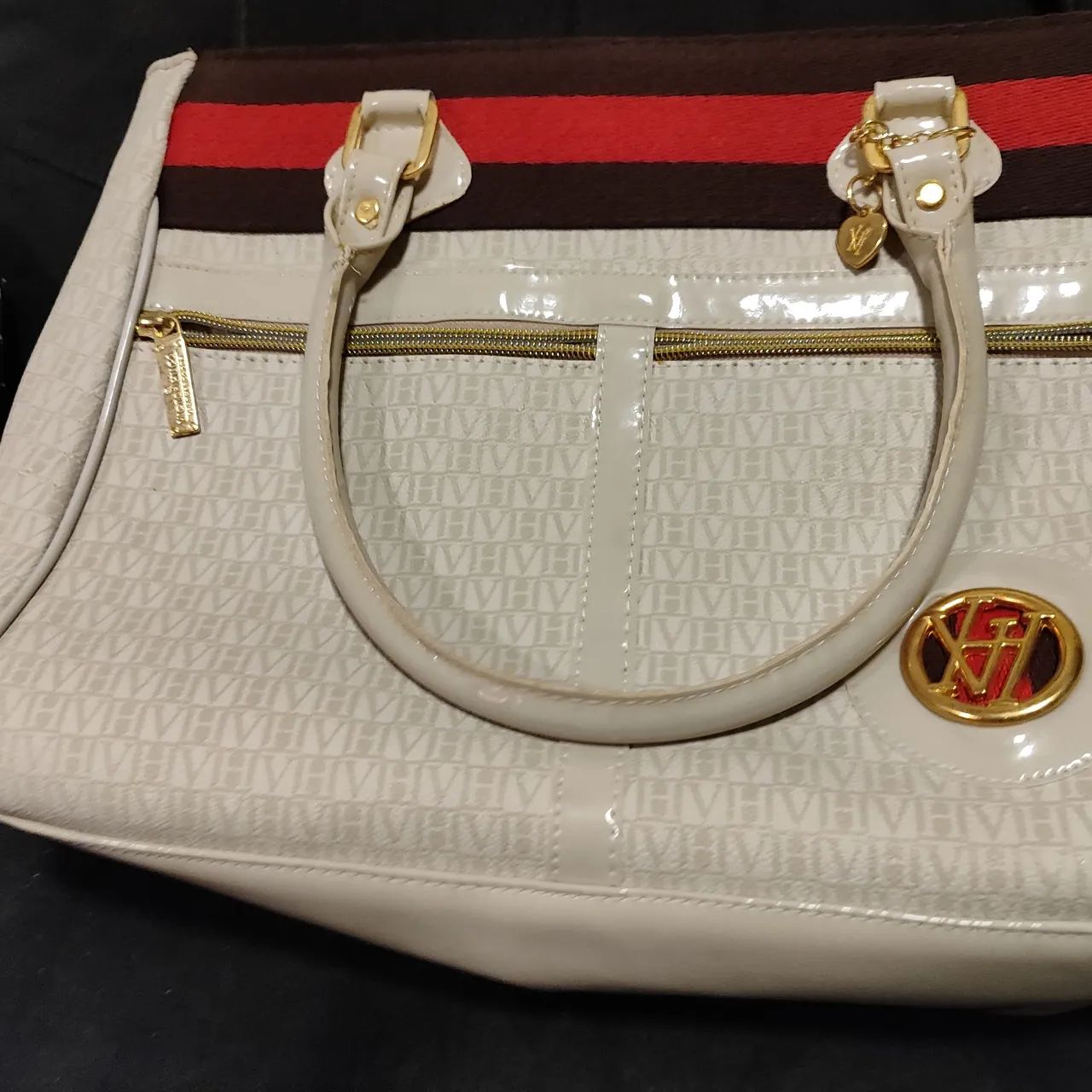 Bolsa Victor Hugo Monograma creme