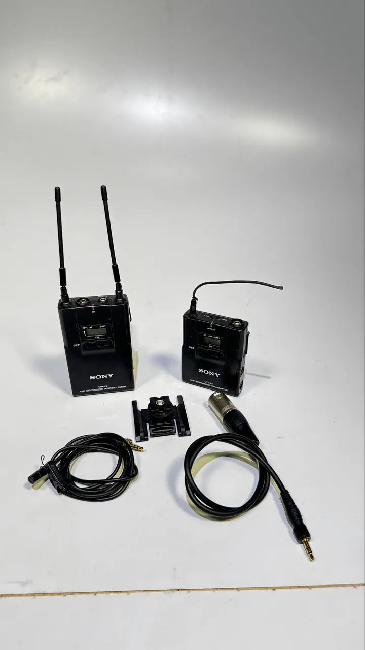 Sistema de Microfone Sem Fio Sony UTX-B2 / URX-P2 para Câmeras e