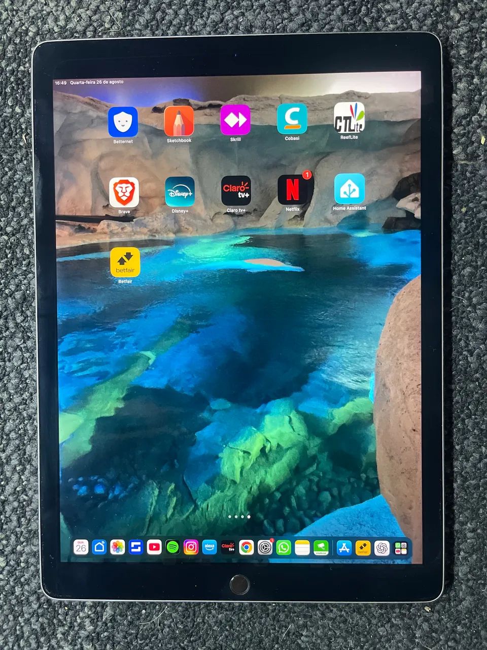 iPad Pro 12,9 64GB com Apple Pencil (Impecável)