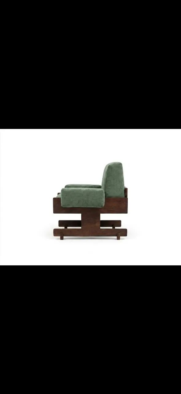 Poltrona Novo Rumo Modernista Design 1960 Jacarandá  - Foto 2