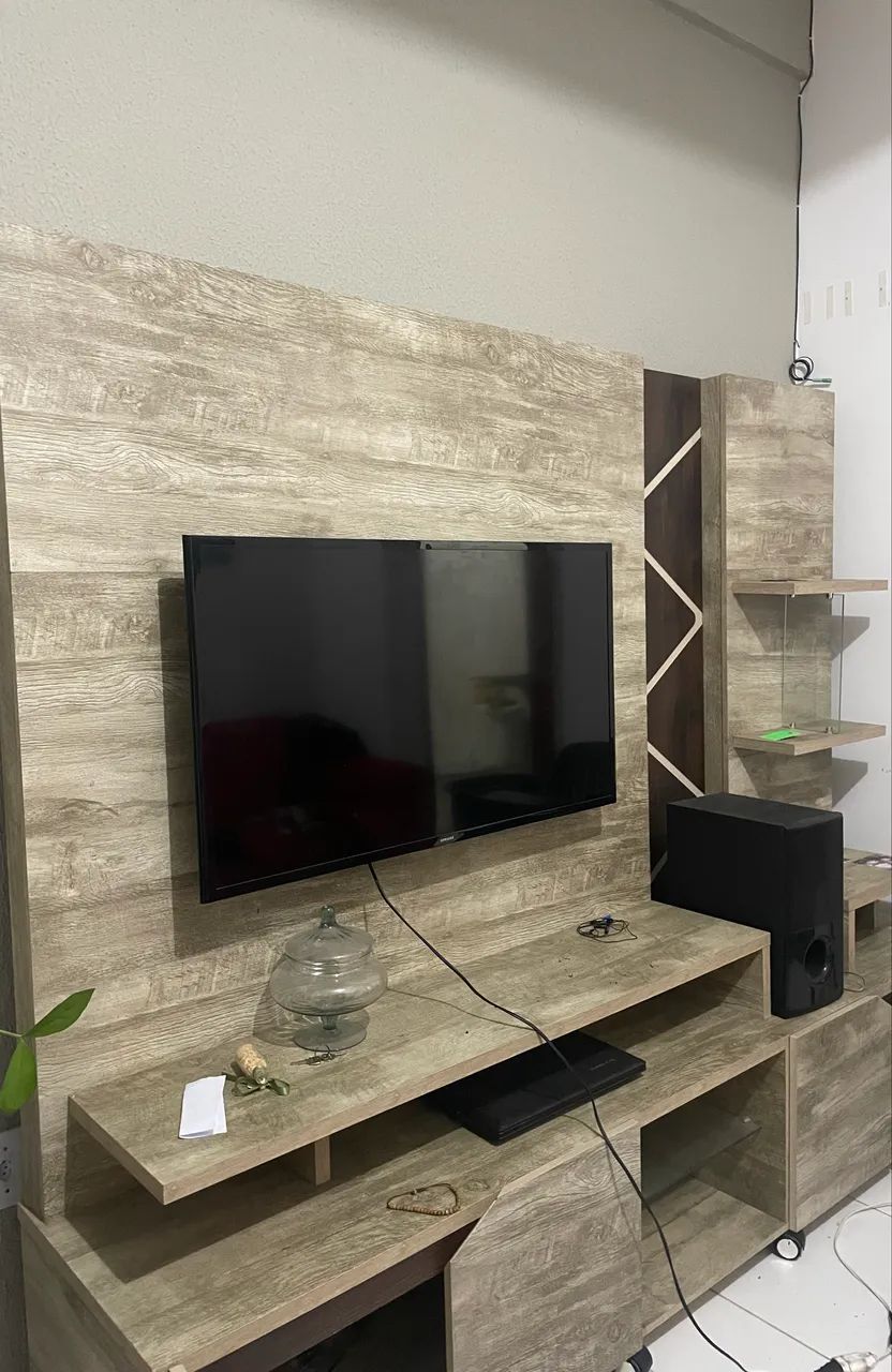 Rack para sala elegante e moderno com LEDs65568080046081121