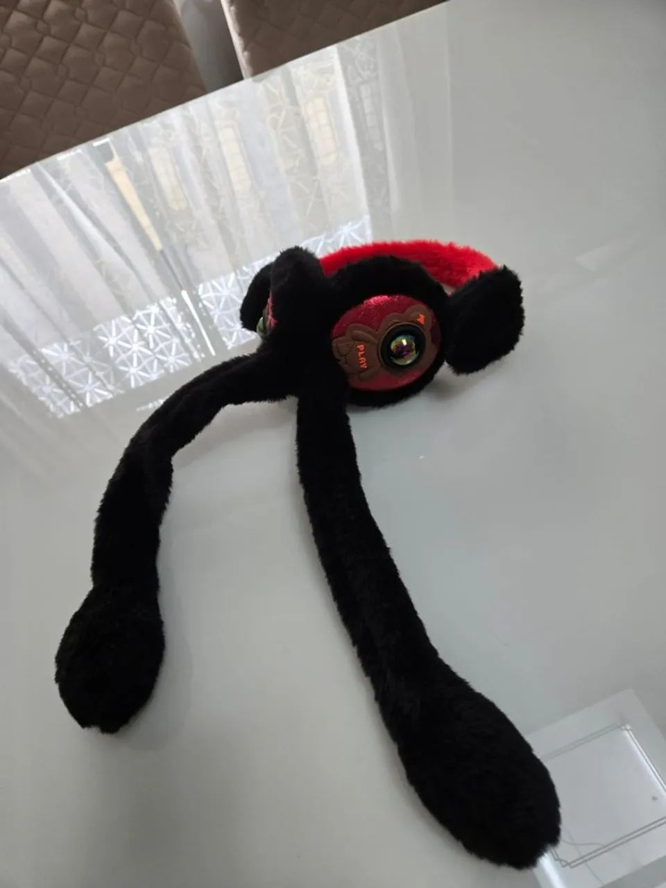 Protetor de Orelhas Urso Pelúcia Com Luzes Infantil - Foto 5