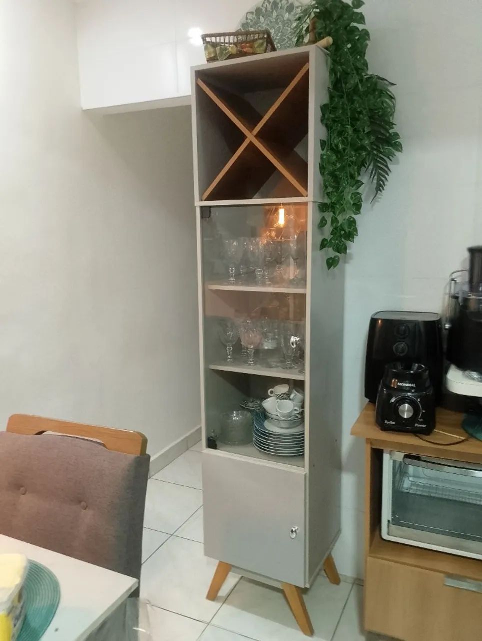 Cristaleira feita em marcenaria  - Foto 4