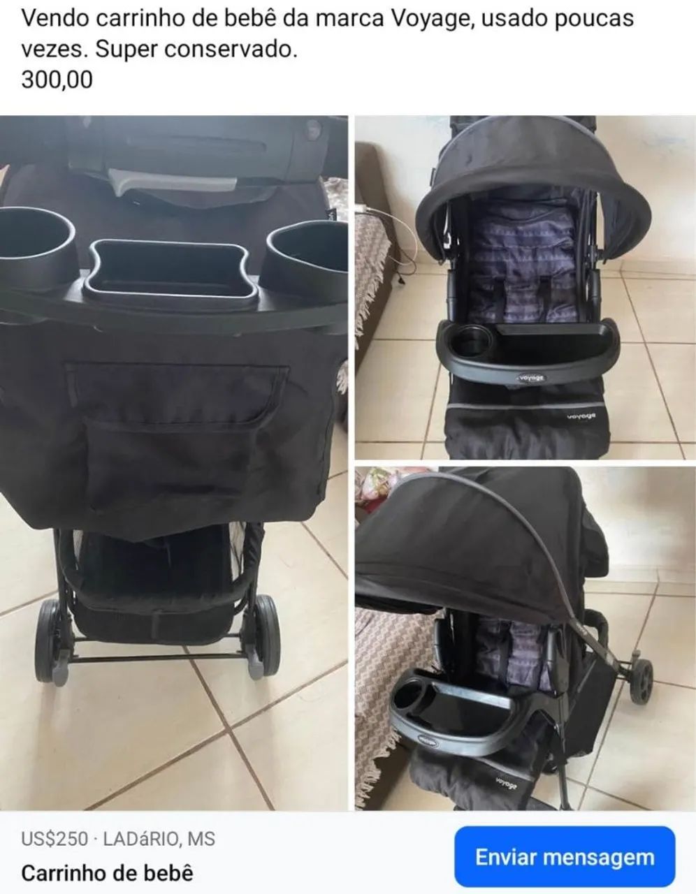 Carrinho de bebê, voyage.