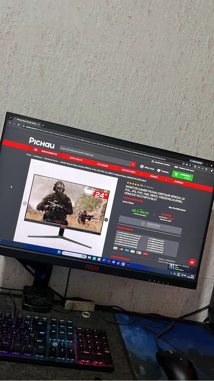 MONITOR 280hz 1ms FHD