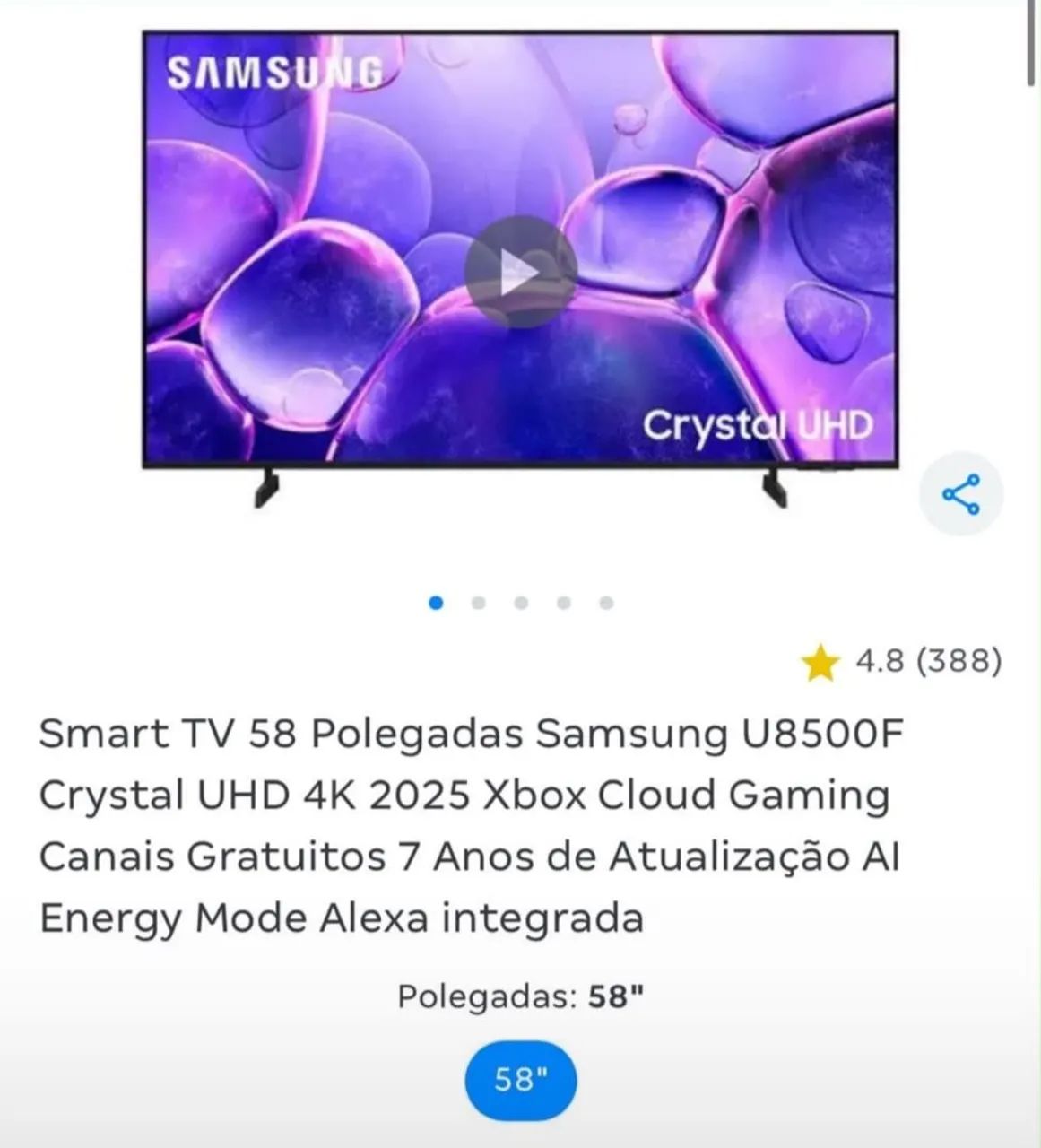 Televisao 58 samsung - Foto 2