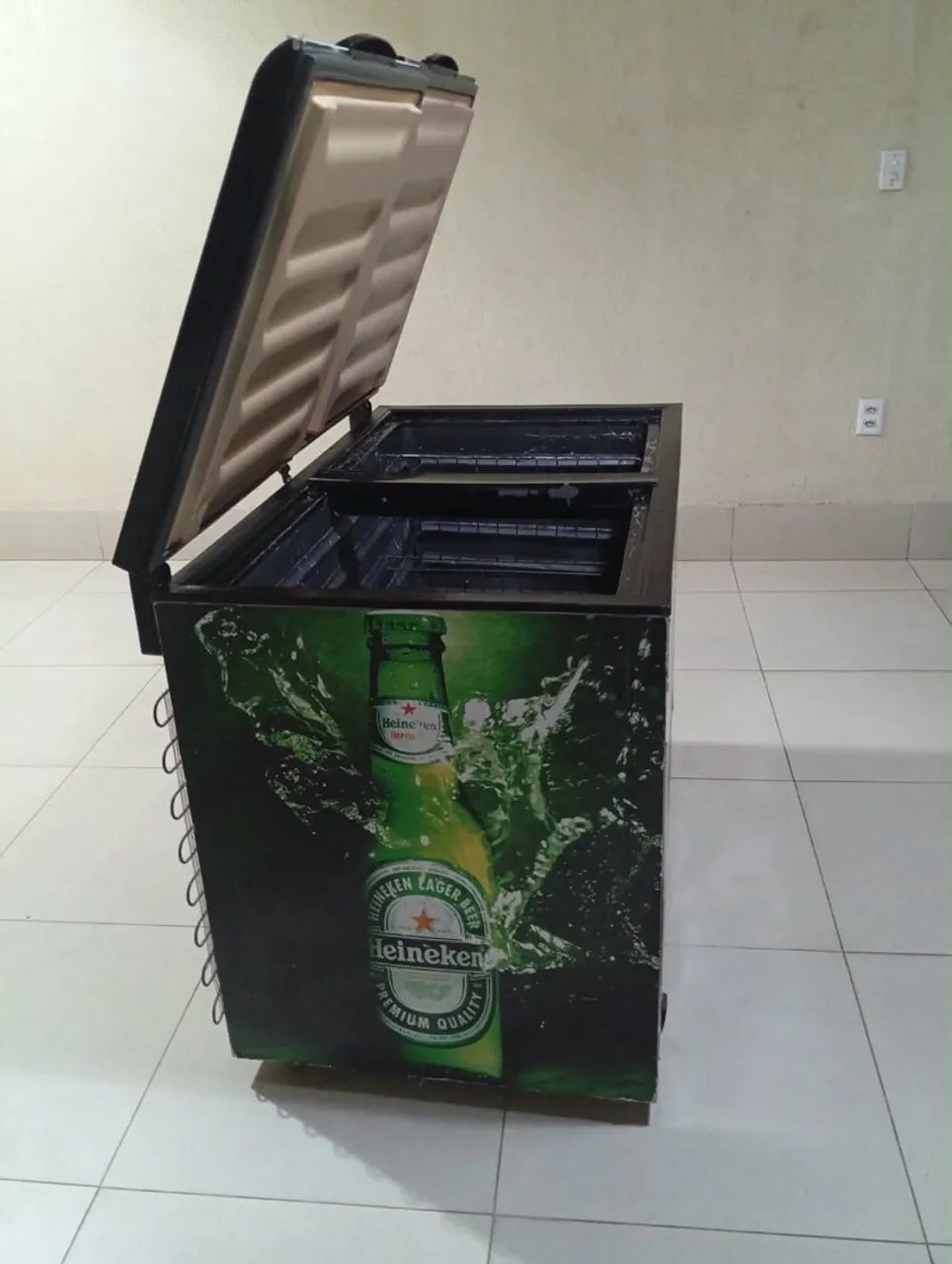 Freezer horizontal duas portas 