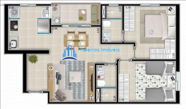 Varanda Botanico Apartamento 2 dormitórios a venda lançamento Av Portugal - Foto 16