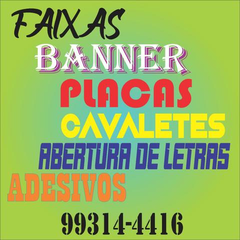 LF. Banner. Placas. Faixas