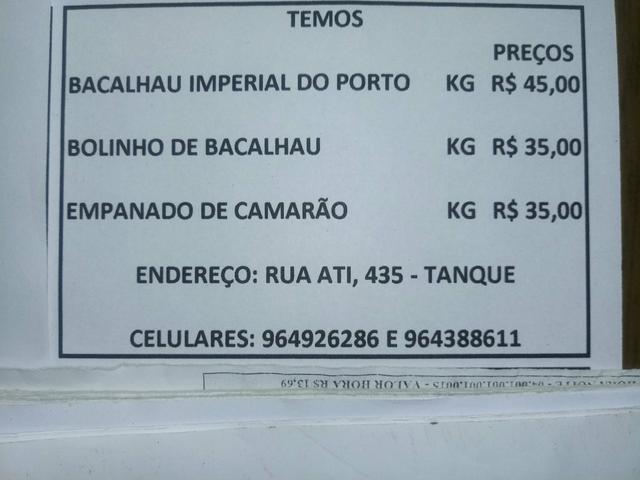 Bacalhau - imperial do porto. bolinho de bacalhau e empanado de camarão - Foto 3
