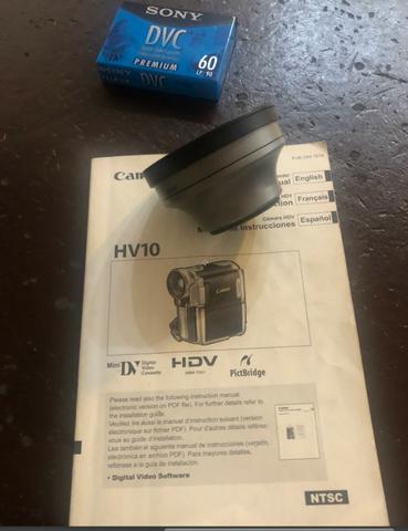 Filmadora Sony HV10+ case+lente grande angular - Foto 4