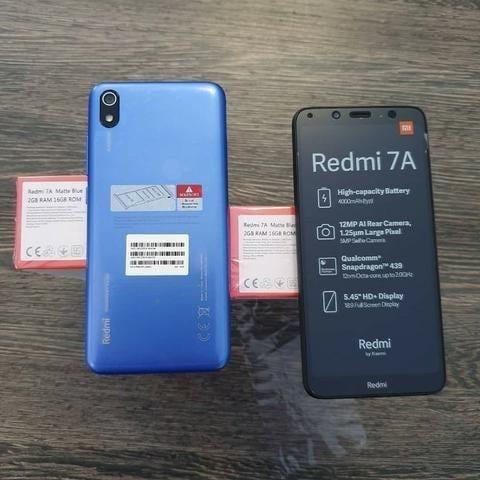 Celular Xiaomi Redmi 7A 16gb 2gb Ram + Película de vidro - Azul